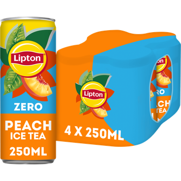 Lipton Ice tea sparkling zero sugar 4-pack