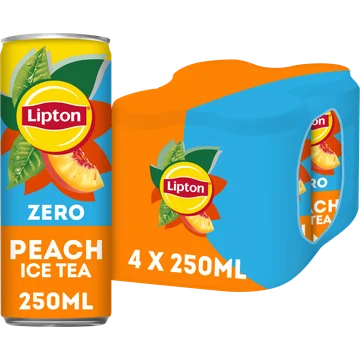 Lipton Ice tea sparkling zero sugar 4-pack