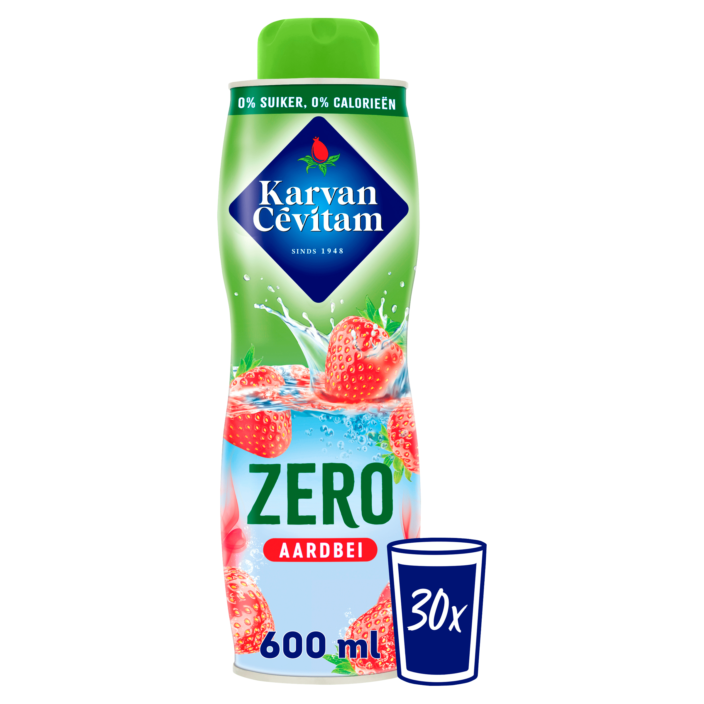 Karvan Cévitam Zero aardbei siroop