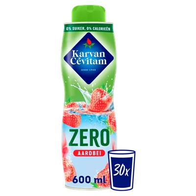 Karvan Cévitam Zero aardbei siroop