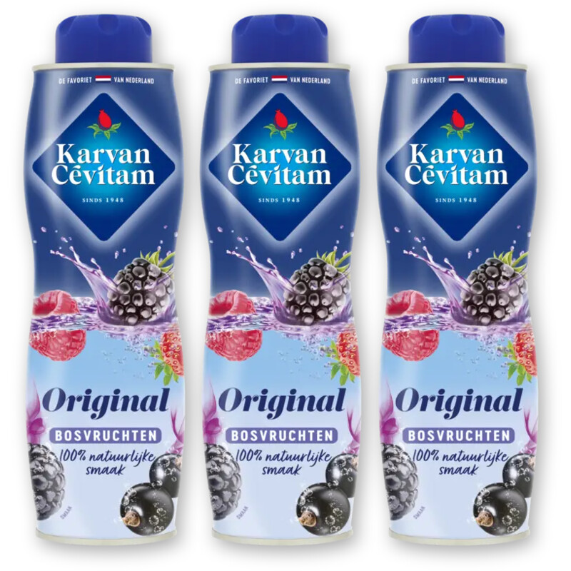 Karvan Cévitam Original bosvruchten siroop 3-pack
