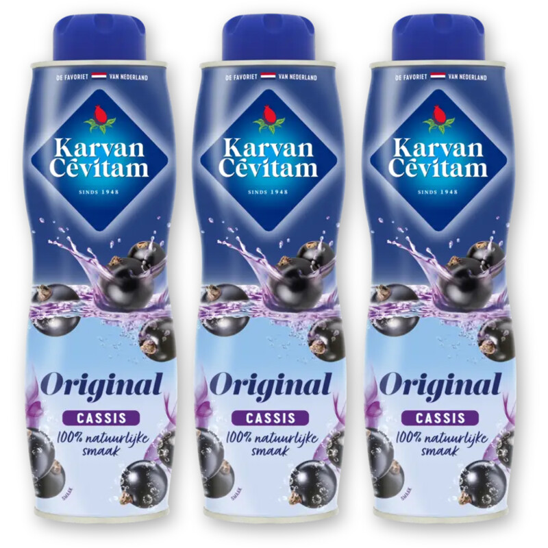 Karvan Cévitam Original cassis siroop 3-pack