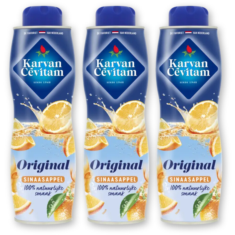 Karvan Cévitam Original sinaasappel siroop 3-pack