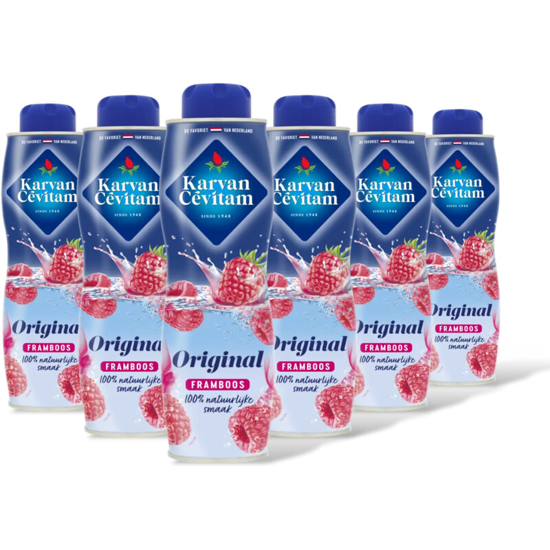 Karvan Cévitam Original framboos siroop 6-pack