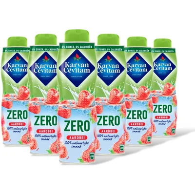 Karvan Cévitam Zero aardbei siroop 6-pack