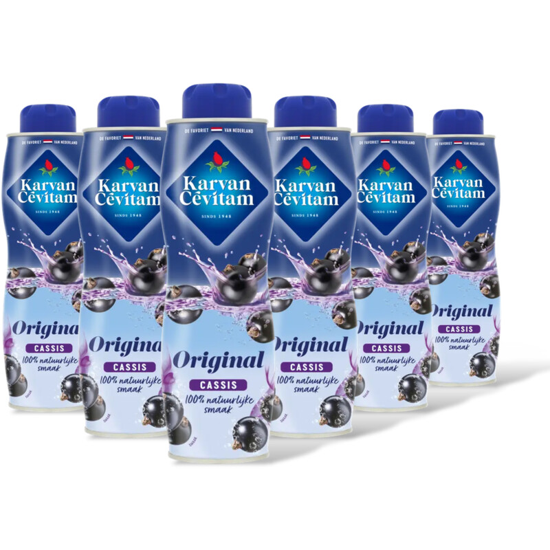 Karvan Cévitam Original cassis siroop 6-pack