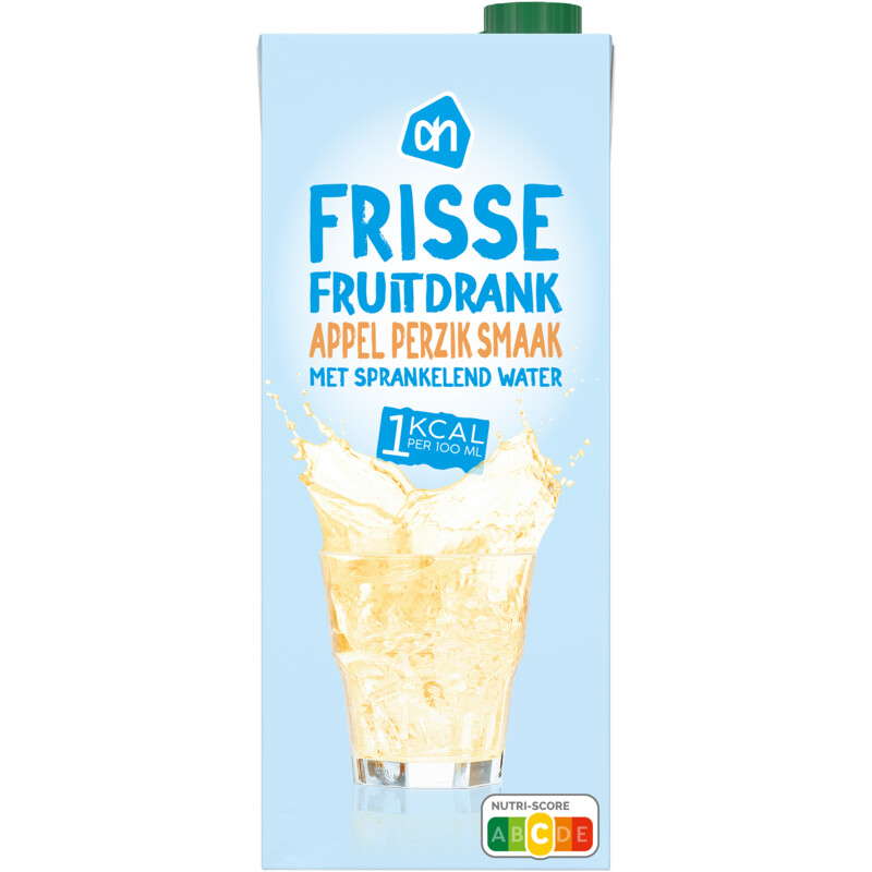 AH Frisse fruitdrank appel-perzik 1kcal