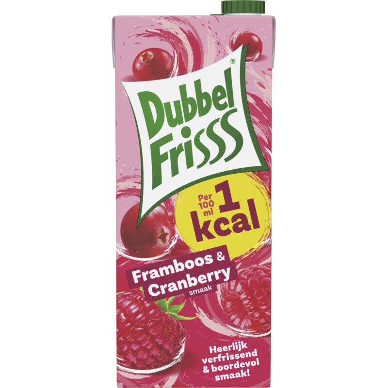 DubbelFrisss 1kcal framboos & cranberry