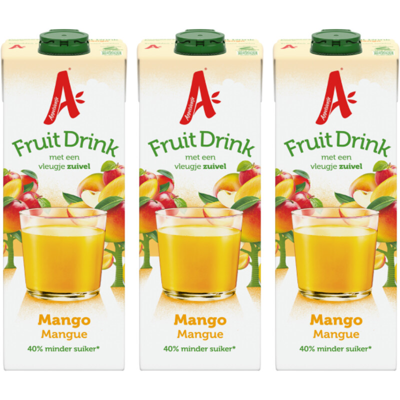 Appelsientje Fruitdrink mango 3-pack