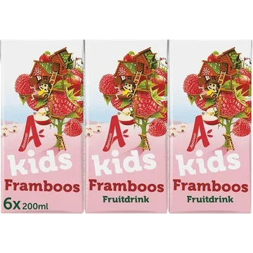 Appelsientje Kids fruitdrink framboos 6-pack