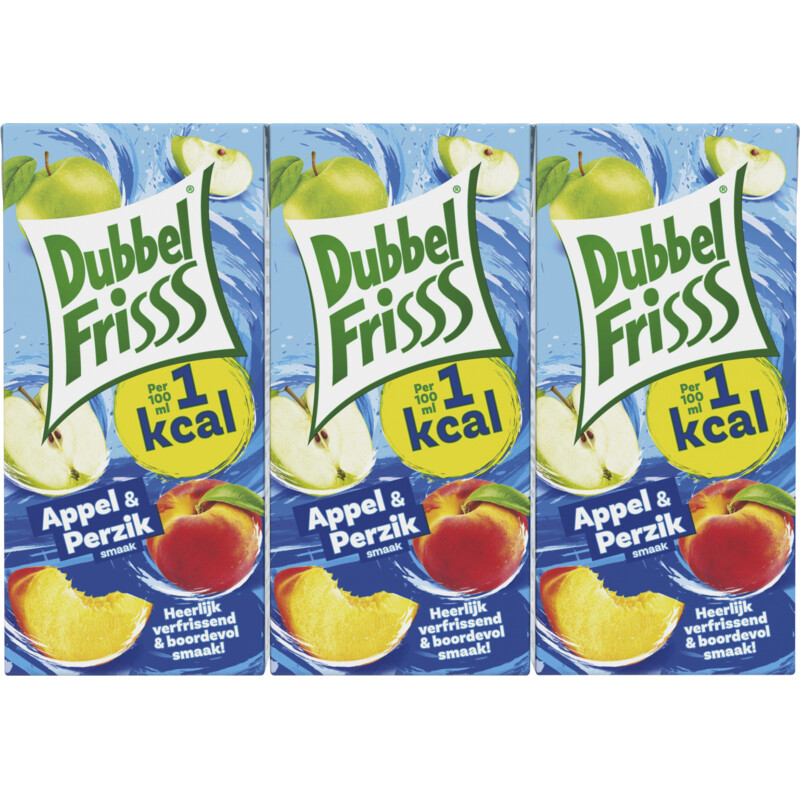 DubbelFrisss Appel & perzik 6-pack