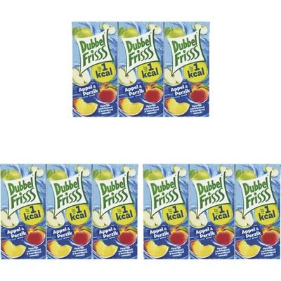 DubbelFrisss 1Kcal Appel-Perzik 3x 6-pack