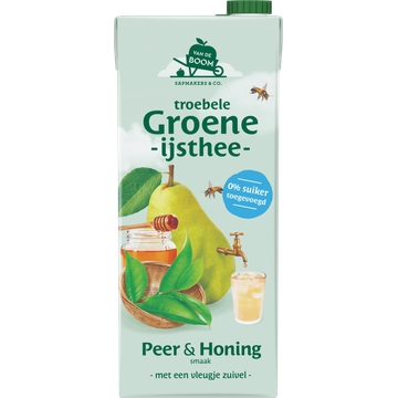 Van de Boom Troebele groene ijsthee peer & honing