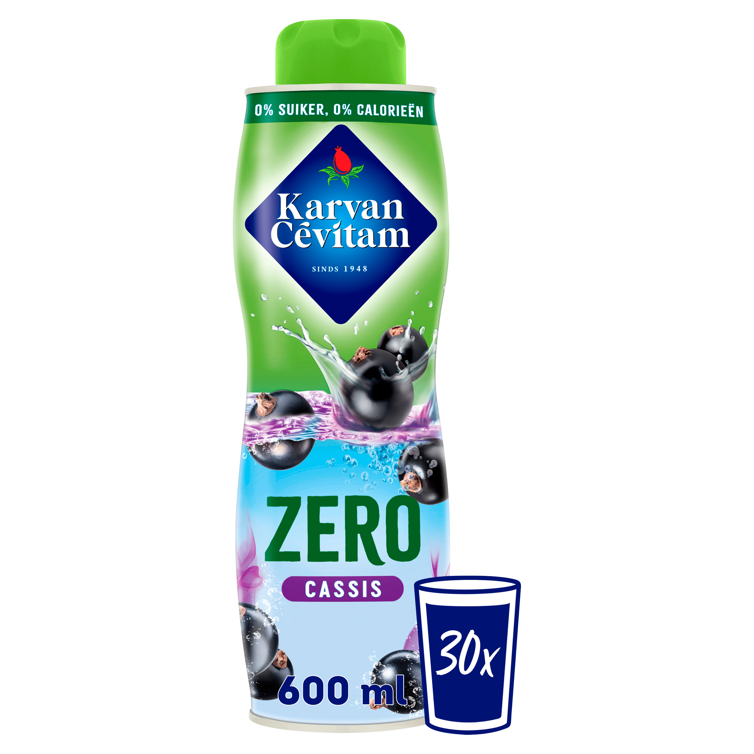 Karvan Cévitam Zero cassis siroop