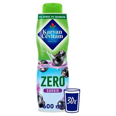 Karvan Cévitam Zero cassis siroop