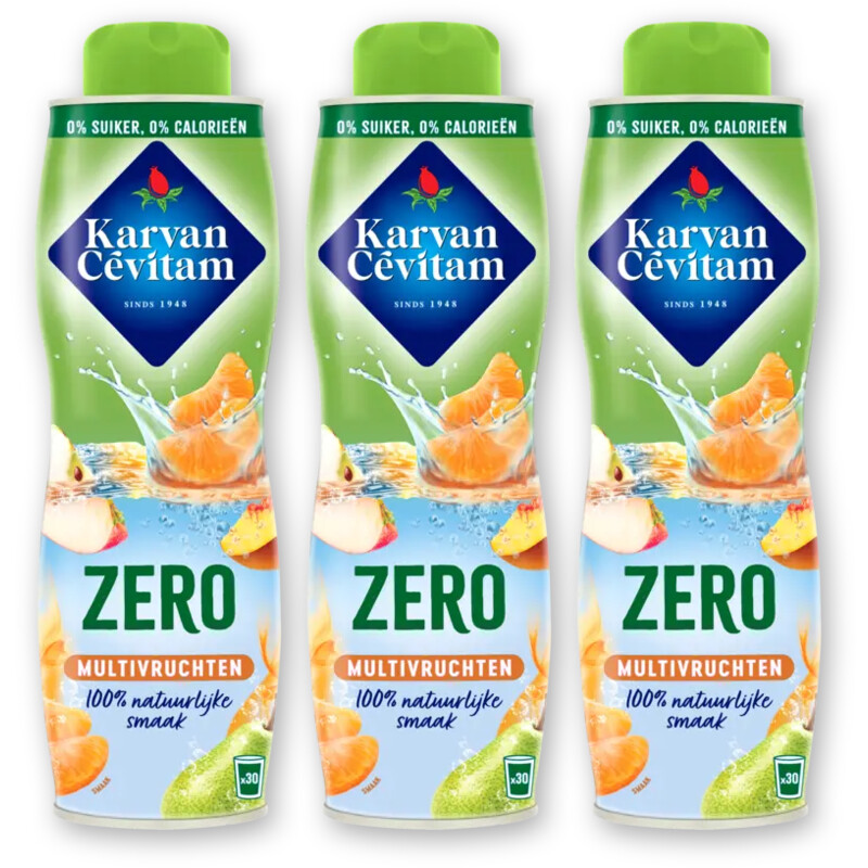 Karvan Cévitam Zero multivruchten siroop 3-pack