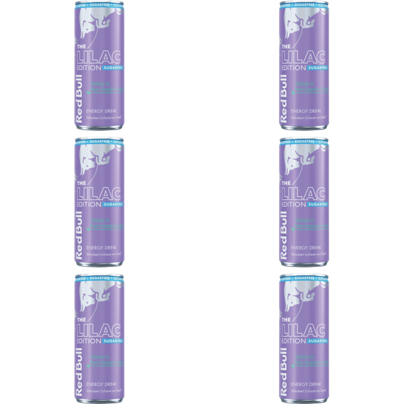 Red Bull Lilac edition sugarfree 6-pack