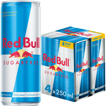 Red Bull Energy drink suikervrij 4-pack