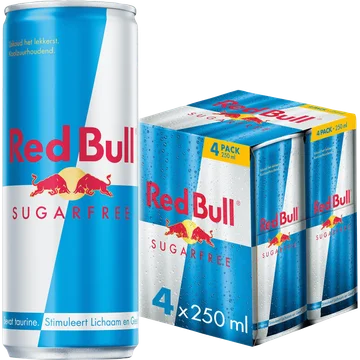 Red Bull Energy drink suikervrij 4-pack