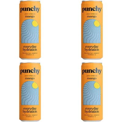 Punchy Everyday hydration mango 4-pack
