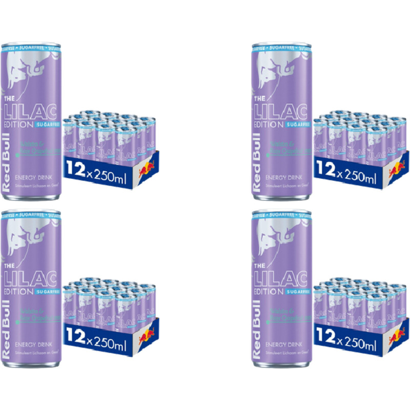 Red Bull Lilac edition sugarfree 4x 12-pack