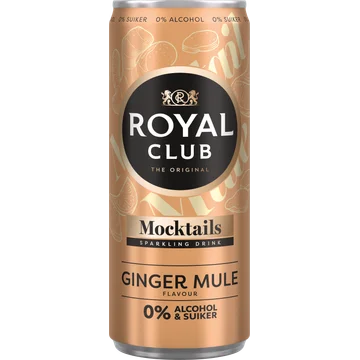 Royal Club Mocktails ginger mule flavour 0% alcohol