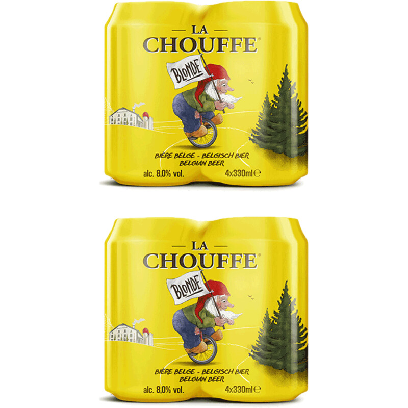 La Chouffe Blond blik 8-pack
