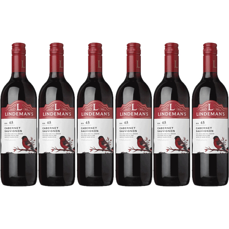 Lindeman's Bin 45 cabernet sauvignon 6 flessen