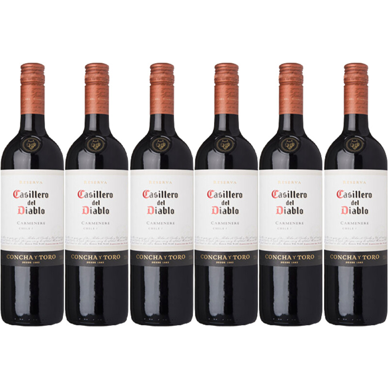 Casillero del Diablo Carménère reserva 6 flessen