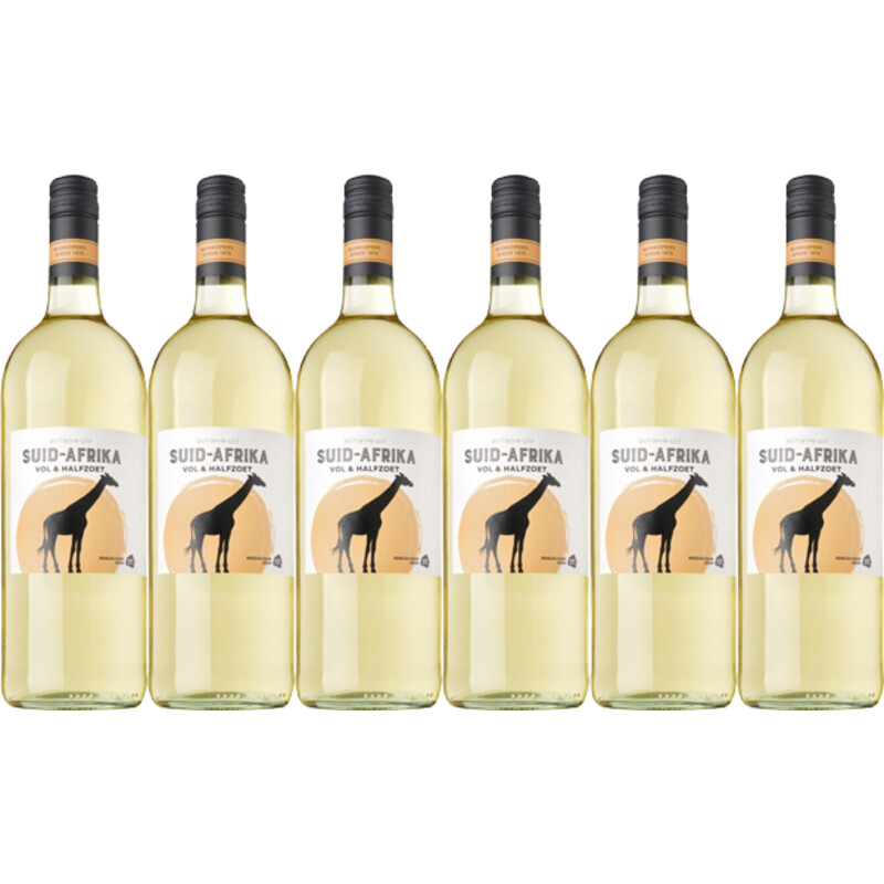 AH Vol & halfzoete Zuid-Afrika wit 6-pack