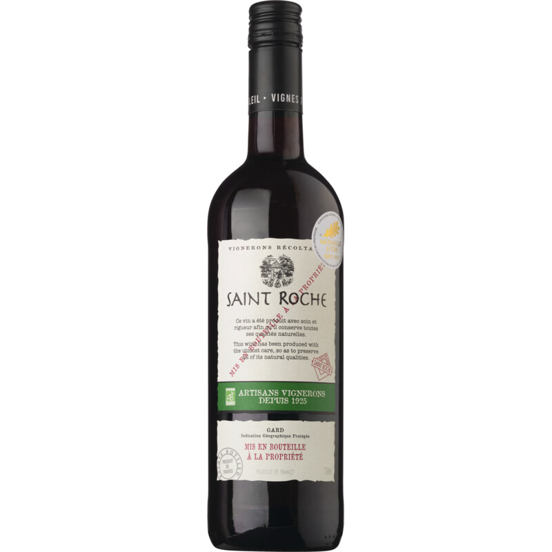 Saint roche Rouge organic wine