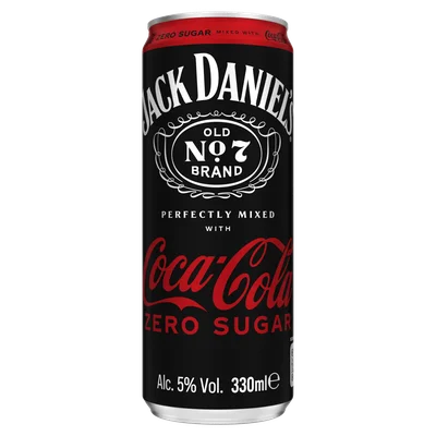 Jack Daniels Whiskey & coca cola zero sugar