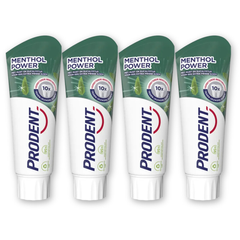 Prodent Menthol power tandpasta 4-pack