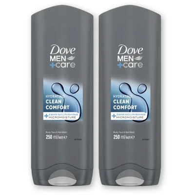 Dove Men+care clean comfort douchegel 2-pack