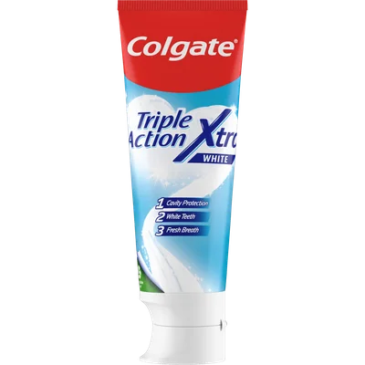 Colgate Triple action xtra fresh tandpasta