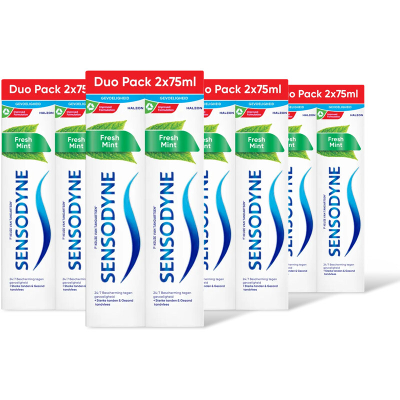 Sensodyne Fresh mint tandpasta 2-pack 4-pack