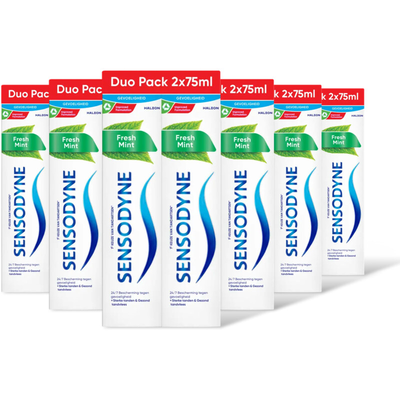Sensodyne Fresh mint tandpasta 2-pack 6-pack