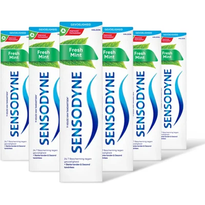 Sensodyne Proglasur fresh & clean tandpasta 6-pack