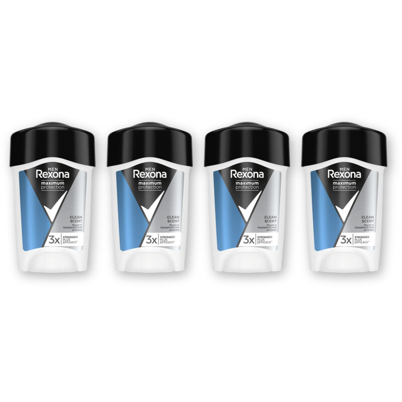 Rexona Men maxpro clean anti-transp stick 4pack