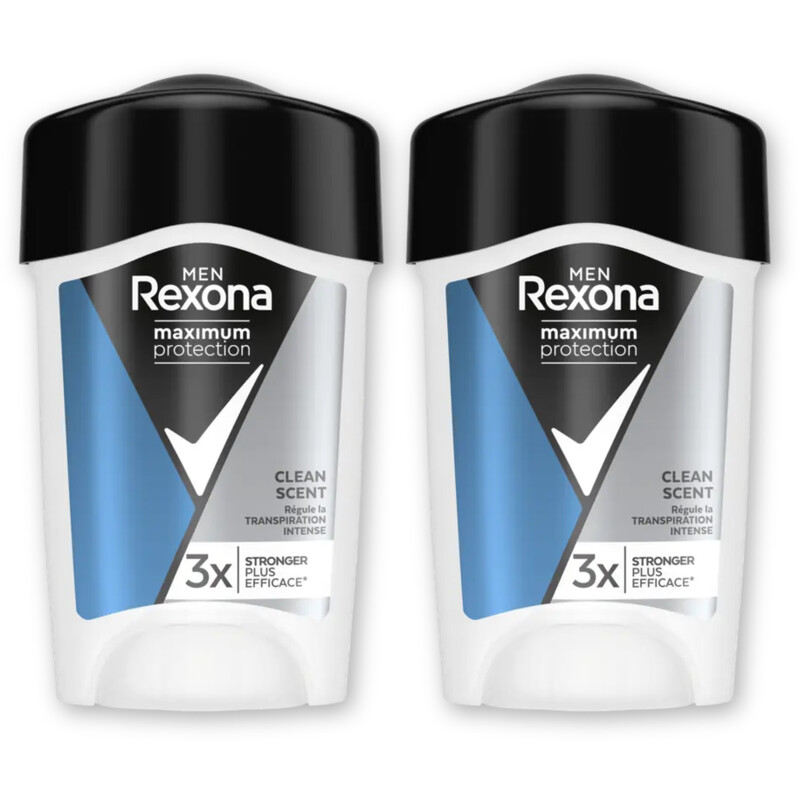 Rexona Men maxpro clean anti-transp stick 2pack