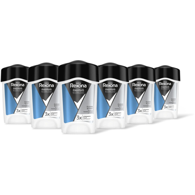 Rexona Men maxpro clean anti-transp stick 6pack
