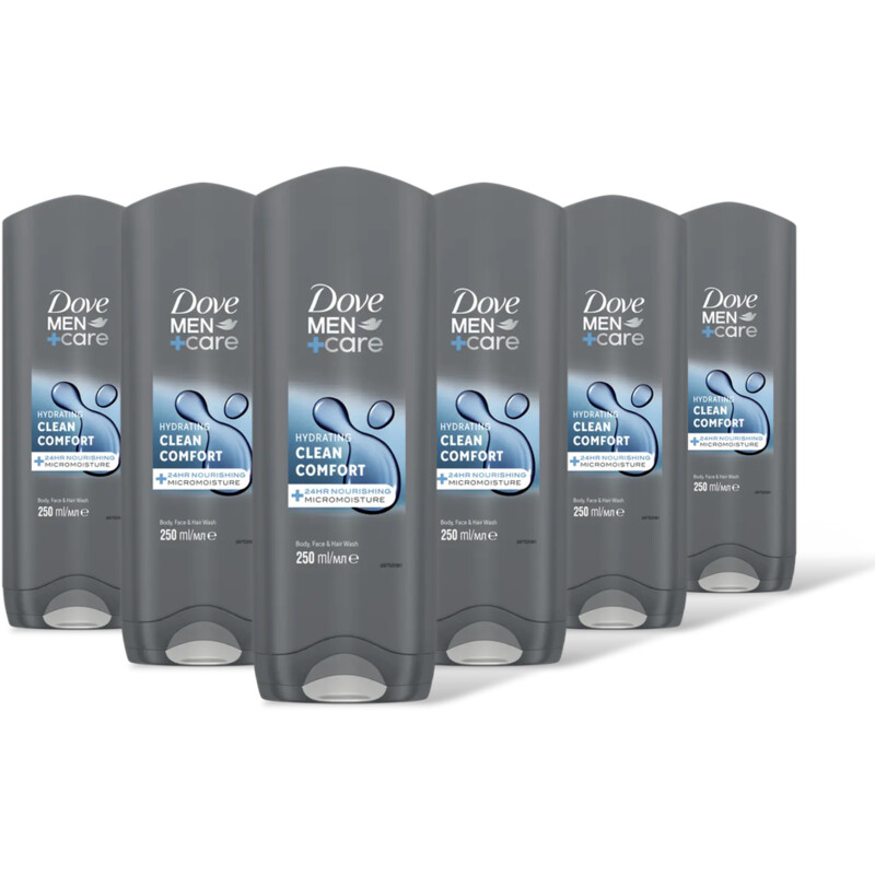 Dove Men+care clean comfort douchegel 6-pack