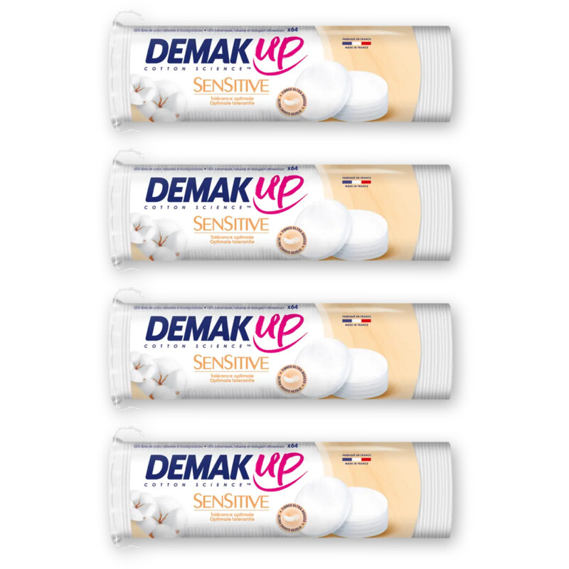 Demak'Up Sensitive rond wattenschijfjes 4-pack