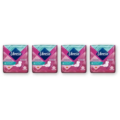 Libresse Ultra long+ wings maandverband 4-pack