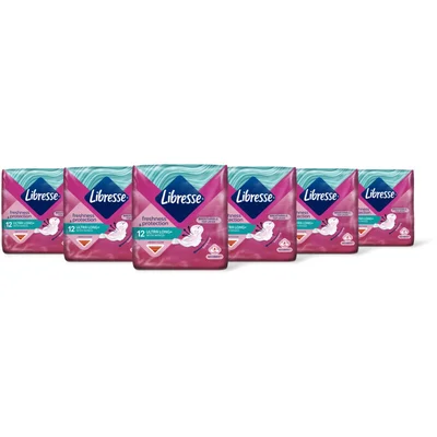 Libresse Ultra long+ wings maandverband 6-pack