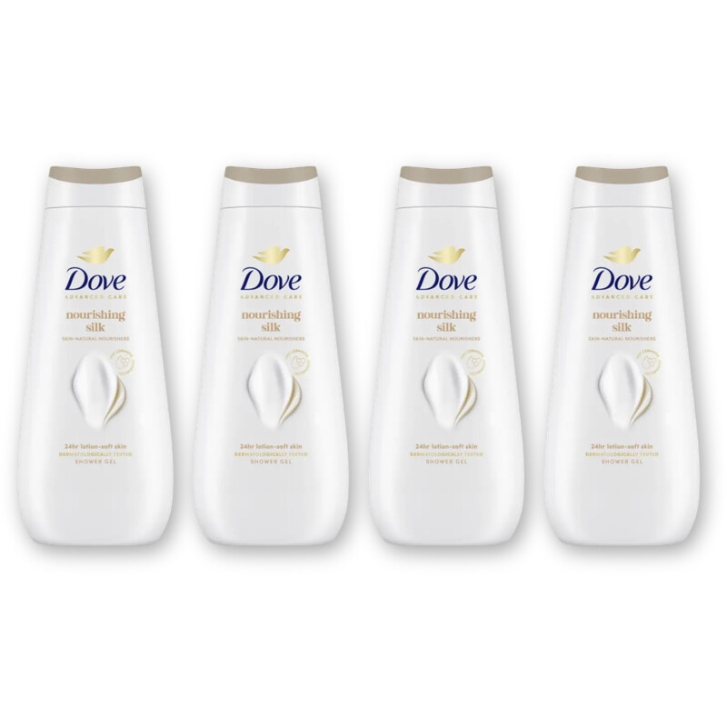 Dove Nourishing silk douchegel 4-pack