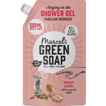 Marcel's Green Soap Handzeep argan & oudh navulling
