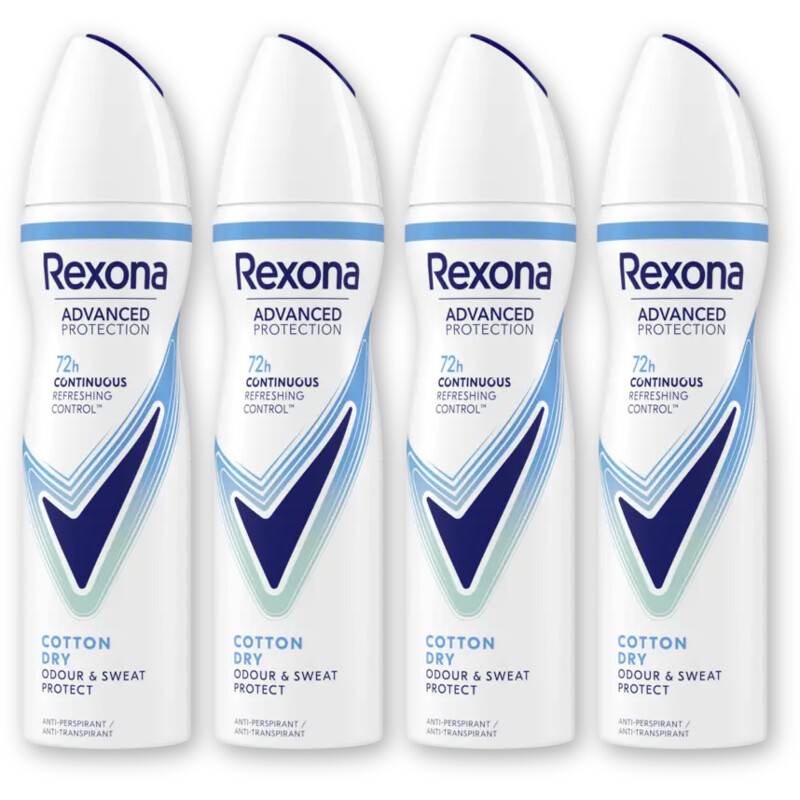 Rexona Ultra dry cotton anti-transpirant 4-pack
