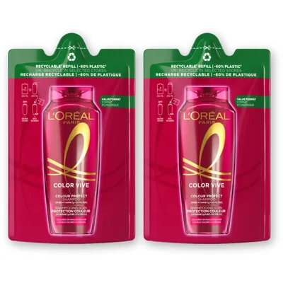 L'Oréal Paris Elvive Color vive shampoo refill 2-pack