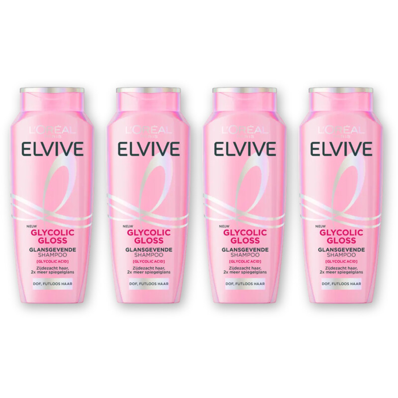 L'Oréal Paris Elvive Glycolic gloss shampoo 4-pack